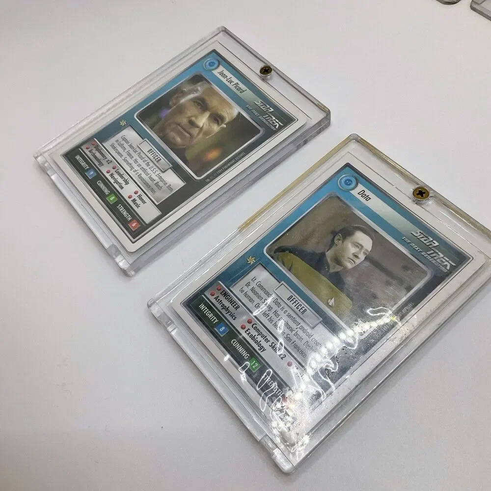 RARE 1994 Star Trek CCG: 1st Edition White Border Jean-Luc Picard Data & More